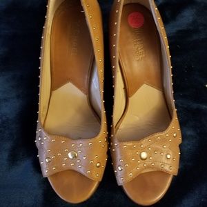 Brown Leather Michael Kors Heel's